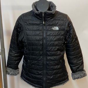 The North Face double sided coat.  Girl’s L 14/16